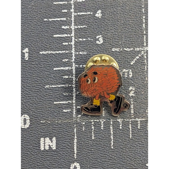 McDonald's Restaurant Mascot Fry Kid Employee Crew Pin Advertise Orange Black... - Picture 2 of 5